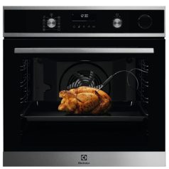   Electrolux EOC6P77WX Beépíthető Sütő gőzfunkcióval, Digit. Kijelzővel, 72 L, Teleszkópos sütősín, Öntisztító funkció: Pirolitikus