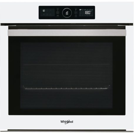 Whirlpool AKZ9 6230 WH Beépíthető Sütő 16 funkcióval, Digit. Kijelzővel, 73 L, Teleszkópos sütősín, Öntisztító funkció: Katalitikus