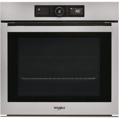 Whirlpool AKZ9 6220 IX Beépíthető Sütő 16 funkcióval, Digit. Kijelzővel, 73 L, Teleszkópos sütősín, Öntisztító funkció: Gőztisztítás