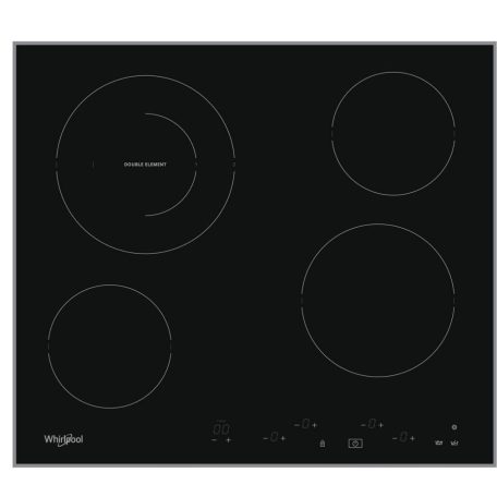 Whirlpool AKT 8601 IX Beépíthető Kerámia főzőlap Fém keretes, 6200 W, Érintőszenzoros, Gyerekzár, Booster funkció