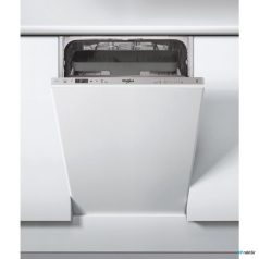   Whirlpool WSIC 3M27 C Beépíthető mosogatógép, bútorlap nélkül 10 teríték, 9 L fogyasztás, 7 program,  47 dB zajszint, E energia, Felső evőeszköztartó , 45 cm, Digit. kijelző, Automata ajtónyitással