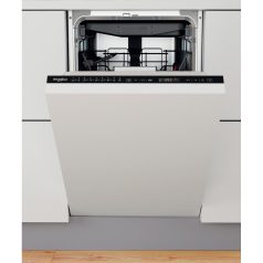   Whirlpool WSIP 4O33 PFE Beépíthető mosogatógép, 10 teríték,9 L,7 prog.,43 dB,D,Felső evőeszk.,45 cm,Digit.kijelző, Autom.ajtónyit.