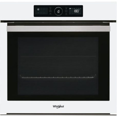 Whirlpool AKZ9 6220 WH Beépíthető Sütő 16 funkcióval, Digit. Kijelzővel, 73 L, Teleszkópos sütősín, Öntisztító funkció: Gőztisztítás