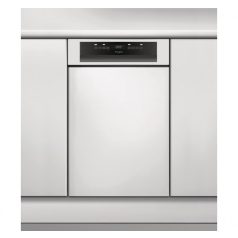   Whirlpool WSBO 3O23 PF X Beépíthető mosogatógép, bútorlap nélkül 10 teríték, 9 L fogyasztás, 7 program,  43 dB zajszint, E energia, Felső evőeszköztartó , 45 cm, Digit. kijelző, Automata ajtónyitással