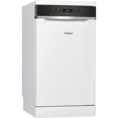   Whirlpool WSFO 3O23 PF Szabadonálló mosogatógép 10 teríték, 9 L fogyasztás, 7 program,  43 dB zajszint, E energia, Felső evőeszköztartó , 45 cm, Digit. kijelző,