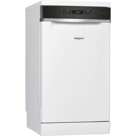 Whirlpool WSFO 3O23 PF Szabadonálló mosogatógép 10 teríték,9 L,7 prog.,43 dB,E,Felső evőeszk.,45 cm,Digit.kijelző,