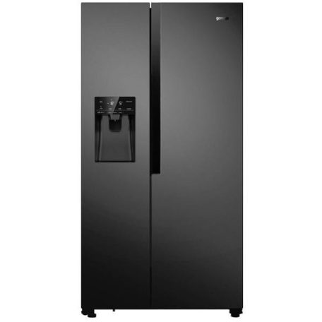 Gorenje NRS9182VB Side-by-side hűtőszekrény E Energiaosztály, Hűtő: 371L, Fagyasztó: 185L, Nofrost, Zajszint: 42 dB, Szél: 91 cm, Mag: 179.3 cm, Mély: 68.7 cm, Digitális kijelzővel