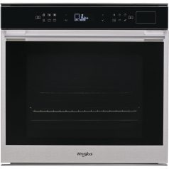   Whirlpool W7 OS4 4S1 H Beépíthető Gőzsütő 12 funkcióval, Digit. Kijelzővel, 73 L, Teleszkópos sütősín nélkül, Öntisztító funkció: Gőztisztítás