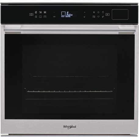 Whirlpool W7 OS4 4S1 H Beépíthető Gőzsütő 12 funkcióval, Digit. Kijelzővel, 73 L, Teleszkópos sütősín nélkül, Öntisztító funkció: Gőztisztítás