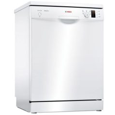   Bosch SMS25AW05E Szabadonálló mosogatógép 9.5 L fogyasztás, 7 program,  48 dB zajszint, E energia, Alsó evőeszköztartó , 60 cm, Digit. kijelző, Automata ajtónyitás nélkül