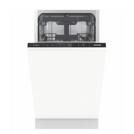 Gorenje GV561D10 Beépíthető mosogatógép, bútorlap nélkül 11 teríték, 9 L fogyasztás, 7 program,  45 dB zajszint, D energia, Felső evőeszköztartó , 45 cm, Digit. kijelző, Automata ajtónyitással