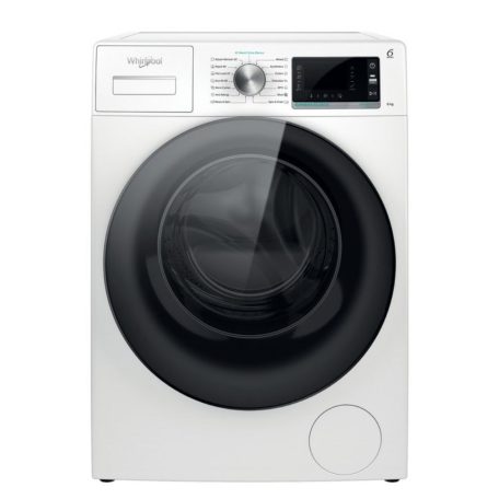 Whirlpool W6X W845WB EE Elöltöltős mosógép B Energiaosztály, 8 kg, Normál mélység, 1400 fordulat/perc, Centrifugálási zajszint: 65 dB, Inverter motorral,  Gőzfunkcióval