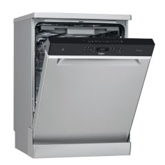   Whirlpool WFO 3O33 PL X Szabadonálló mosogatógép 14 teríték, 9.5 L fogyasztás, 11 program,  43 dB zajszint, D energia, Felső evőeszköztartó , 60 cm, Digit. kijelző, Automata ajtónyitással