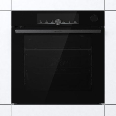 Gorenje BPSA6747A08BGWI Beépíthető Sütő 12 funkcióval, Digit. Kijelzővel, 77 L, Teleszkópos sütősín, Öntisztító funkció: Pirolitikus