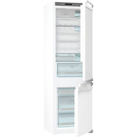 Gorenje NRKI518EA1 Beépíthető Alulfagyasztós hűtőszekrény E Energiaosztály, Hűtő: 180L, Fagyasztó: 68L, Nofrost, Zajszint: 39 dB, Szél: 56 cm, Mag: 177.5 cm, Mély: 56 cm, Digitális kijelzővel