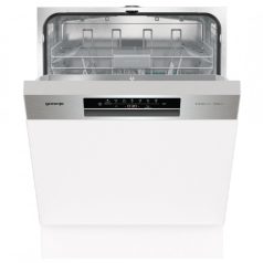   Gorenje GI642D60X Beépíthető mosogatógép, bútorlap nélkül 14 teríték, 9.7 L fogyasztás, 6 program,  44 dB zajszint, D energia, Alsó evőeszköztartó , 60 cm, Digit. kijelző, Automata ajtónyitással