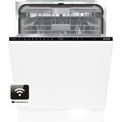   Gorenje GV673B60 Beépíthető mosogatógép, bútorlap nélkül 16 teríték, 7.5 L fogyasztás, 7 program, 42 dB zajszint, B energia, Felső evőeszköztartó , 60 cm, Digit. kijelző, Automata ajtónyitással