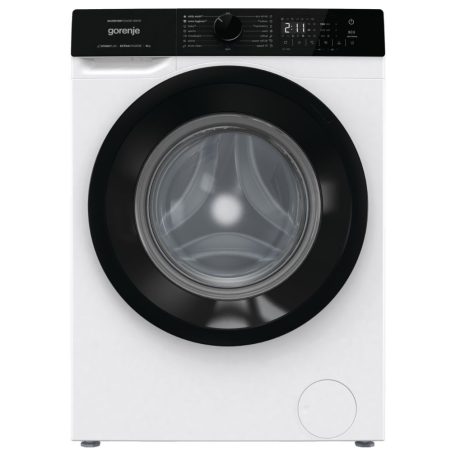 Gorenje WNHA62SASEU Elöltöltős mosógép A Energiaosztály, 6 kg, Keskeny mélység, 1200 fordulat/perc, Centrifugálási zajszint: 72 dB, Inverter motorral,  Gőzfunkcióval