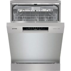   Gorenje GS643E90X Szabadonálló mosogatógép 16 teríték, 11 L fogyasztás, 6 program,  47 dB zajszint, E energia, Felső evőeszköztartó , 60 cm, Digit. kijelző, Automata ajtónyitás nélkül