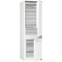   Gorenje RKI218EA0 Beépíthető Alulfagyasztós hűtőszekrény, bútorlap nélkül E Energiaosztály, Hűtő: 190L, Fagyasztó: 73L, Nofrost nélkül, Zajszint: 38 dB, Szél: 54 cm, Mag: 177.2 cm, Mély: 54.5 cm,