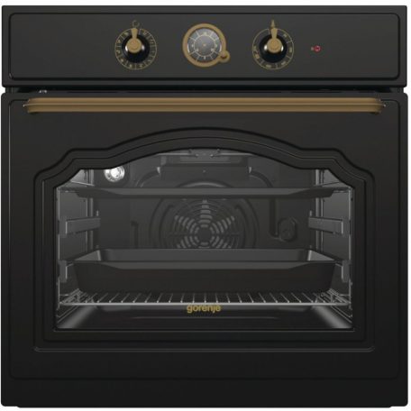 Gorenje BOS67372CLB Beépíthető Sütő 9 funkcióval, Digit. Kijelző nélkül, 77 L, Teleszkópos sütősín nélkül, Öntisztító funkció: Gőztisztítás