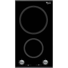   Whirlpool AKT 360 IX Beépíthető Kerámia főzőlap Keret nélküli, 3500 W, Mechanikus vezérlés, Gyerekzár nélkül, Booster funkció nélkül, 1 fázisra köthető