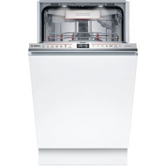   Bosch SPV6YMX08E Beépíthető mosogatógép, bútorlap nélkül 10 teríték, 8.5 L fogyasztás, 6 program,  43 dB zajszint, B energia, Felső evőeszköztartó , 45 cm, Digit. kijelző, Automata ajtónyitás nélkül