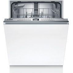   Bosch SMV4HTX00E Beépíthető mosogatógép, bútorlap nélkül 13 teríték, 9 L fogyasztás, 6 program,  46 dB zajszint, D energia, Alsó evőeszköztartó , 60 cm, Digit. kijelző, Automata ajtónyitás nélkül