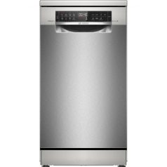   Bosch SPS6ZMI29E Szabadonálló mosogatógép 10 teríték, 8.9 L fogyasztás, 8 program,  42 dB zajszint, C energia, Felső evőeszköztartó , 45 cm, Digit. kijelző, Automata ajtónyitás nélkül