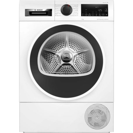 Bosch WQG245D4BY Hőszivattyús szárítógép A+++ Energiaosztály, 9 kg, Zajszint: 61 dB, Inverter motor nélkül