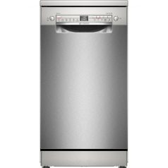   Bosch SPS2HMI58E Szabadonálló mosogatógép 10 teríték, 9.5 L fogyasztás, 6 program,  46 dB zajszint, E energia, Felső evőeszköztartó , 45 cm, Digit. kijelző, Automata ajtónyitás nélkül