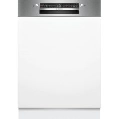   Bosch SMI2HVS02E Beépíthető mosogatógép, bútorlap nélkül 14 teríték, 9 L fogyasztás, 5 program,  46 dB zajszint, D energia, Felső evőeszköztartó , 60 cm, Digit. kijelző, Automata ajtónyitás nélkül