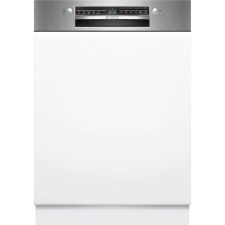 Bosch SMI2HVS02E Beépíthető mosogatógép, bútorlap nélkül 14 teríték, 9 L fogyasztás, 5 program,  46 dB zajszint, D energia, Felső evőeszköztartó , 60 cm, Digit. kijelző, Automata ajtónyitás nélkül