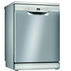   Bosch SMS2HVI72E  Szabadonálló mosogatógép 13 teríték, 9.5 L fogyasztás, 6 program,  46 dB zajszint, E energia, Felső evőeszköztartó , 60 cm, Digit. kijelző, Automata ajtónyitás nélkül