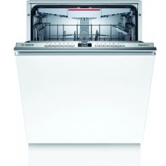   Bosch SBH4HCX48E Beépíthető mosogatógép, bútorlap nélkül 14 teríték, 9.5 L fogyasztás, 6 program,  44 dB zajszint, D energia, Felső evőeszköztartó , 60 cm, Digit. kijelző, Automata ajtónyitás nélkül