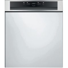   Whirlpool WBC 3C34 PF X Beépíthető mosogatógép, bútorlap nélkül 14 teríték, 9.5 L fogyasztás, 8 program,  44 dB zajszint, D energia, Felső evőeszköztartó , 60 cm, Digit. kijelző, Automata ajtónyitással