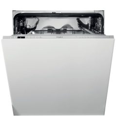   Whirlpool WI 7020 P Beépíthető mosogatógép, bútorlap nélkül 14 teríték, 9.5 L fogyasztás, 8 program,  46 dB zajszint, E energia, Alsó evőeszköztartó , 60 cm, Digit. kijelző, Automata ajtónyitással