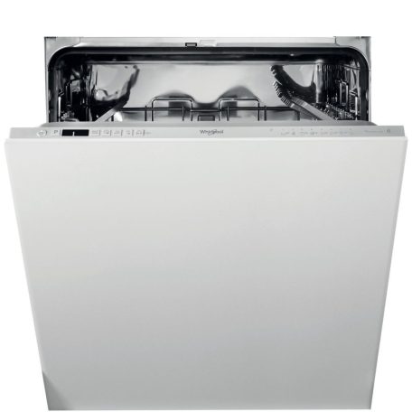 Whirlpool WI 7020 P Beépíthető mosogatógép, bútorlap nélkül 14 teríték, 9.5 L fogyasztás, 8 program,  46 dB zajszint, E energia, Alsó evőeszköztartó , 60 cm, Digit. kijelző, Automata ajtónyitással