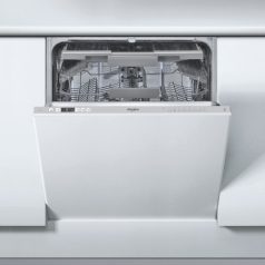   Whirlpool WIC 3C26 F Beépíthető mosogatógép, bútorlap nélkül 14 teríték, 9.5 L fogyasztás, 8 program,  43 dB zajszint, E energia, Felső evőeszköztartó , 60 cm, Digit. kijelző nélkül, Automata ajtónyitással