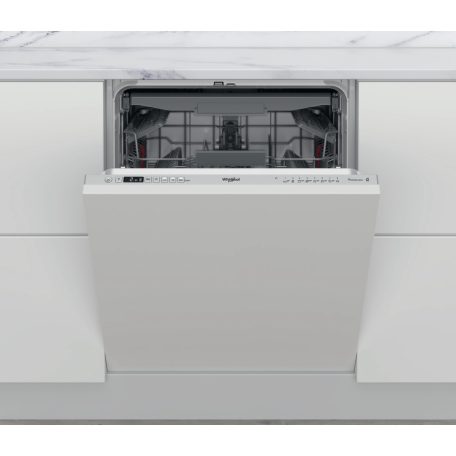 Whirlpool WIC 3C33 PFE Beépíthető mosogatógép, 14 teríték,9.5 L,8 prog.,43 dB,D,Felső evőeszk.,60 cm, Autom.ajtónyit.