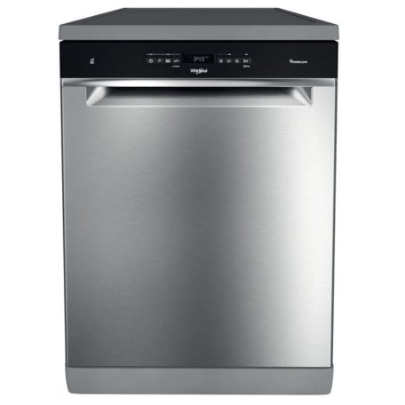 Whirlpool WFO 3O32 N P X Szabadonálló mosogatógép 14 teríték,9.5 L,10 prog.,42 db,D,Alsó evőeszk.kosár,60 cm,Digit.Kijelző, Autom.ajtónyit.