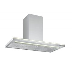   Falmec LUMEN 120 T800 Sziget páraelszívó Neon világítás  1 db motor, 670 m3/h,  49-67 dB zajszint,  120 cm széles,  C Energiaosztály