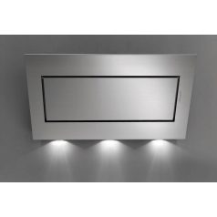   Falmec QUASAR EVO GLASS 90 T800 Fali páraelszívó szürke LED világítás  1 db motor, 720 m3/h,  48-60 dB zajszint,  90 cm széles,  B Energiaosztály