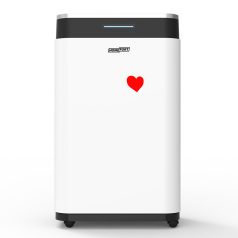   HOMEFORT HPMS20W Páramentesítő, 20 L/nap, Digitális kijelző, Gyerekzár, Időzítő, 6,5 L tartály, Telítettségjelző, Zajszint: 42 dB, Kivezethető cseppvíz