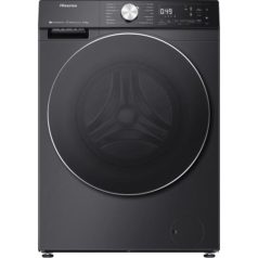   Hisense WF5S1045BB Elöltöltős mosógép A Energiaosztály, 10.5 kg, Normál mélység, 1400 fordulat/perc, Centrifugálási zajszint: 72 dB, Inverter motorral,  Gőzfunkcióval