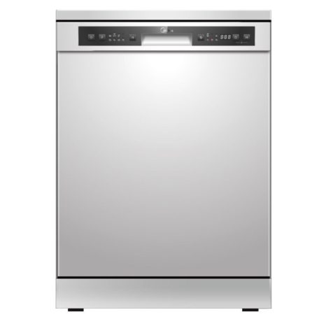 Midea MFD60S120X-HR Szabadonálló mosogatógép, 12 teríték, 11 L fogyasztás, 6 program,  49 dB zajszint, E energia, Alsó evőeszköztartó , 60 cm, Digit. kijelző, Automata ajtónyitás nélkül