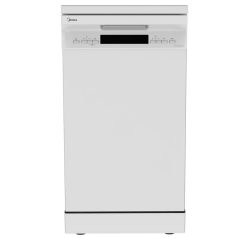   Midea MFD45S200W.2-ES Szabadonálló mosogatógép, 10 teríték, 9 L fogyasztás, 9 program,  49 dB zajszint, E energia, Alsó evőeszköztartó , 45 cm, Digit. kijelző, Automata ajtónyitással