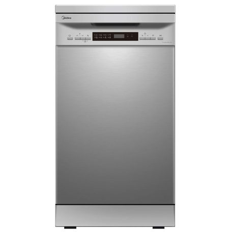 Midea MFD45S200X.2-ES Szabadonálló mosogatógép, 10 teríték, 9 L fogyasztás, 9 program,  49 dB zajszint, E energia, Alsó evőeszköztartó , 45 cm, Digit. kijelző, Automata ajtónyitással