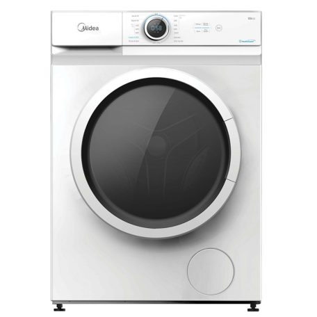 Midea MF100W60/W-HRElöltöltős mosógép D Energiaosztály, 6 kg, Keskeny mélység, 1000 fordulat/perc, Centrifugálási zajszint: 80 dB, Inverter motor nélkül, Gőzfunkció nélkül