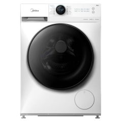   Midea MF200W70WB/W-HRElöltöltős mosógép B Energiaosztály, 7 kg, Normál mélység, 1400 fordulat/perc, Centrifugálási zajszint: 76 dB, Inverter motorral,  Gőzfunkció nélkül